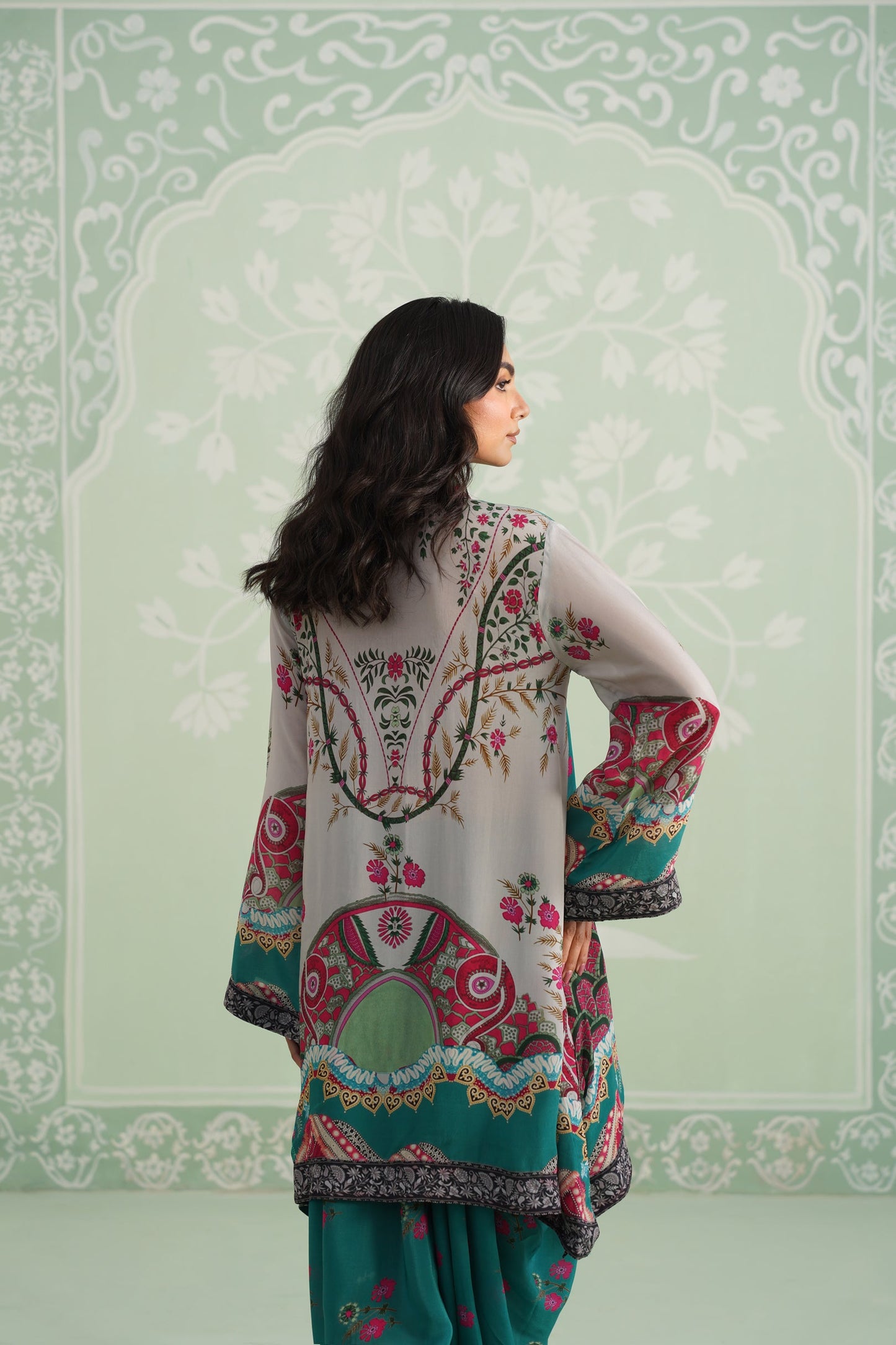 Meher Crepe Embroidered Matching Set - Neetika Chopra