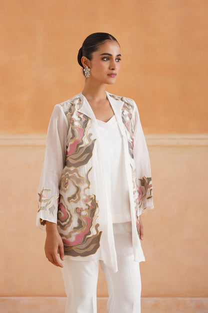 Barshn Organza Embroidered Matching Set - Neetika Chopra