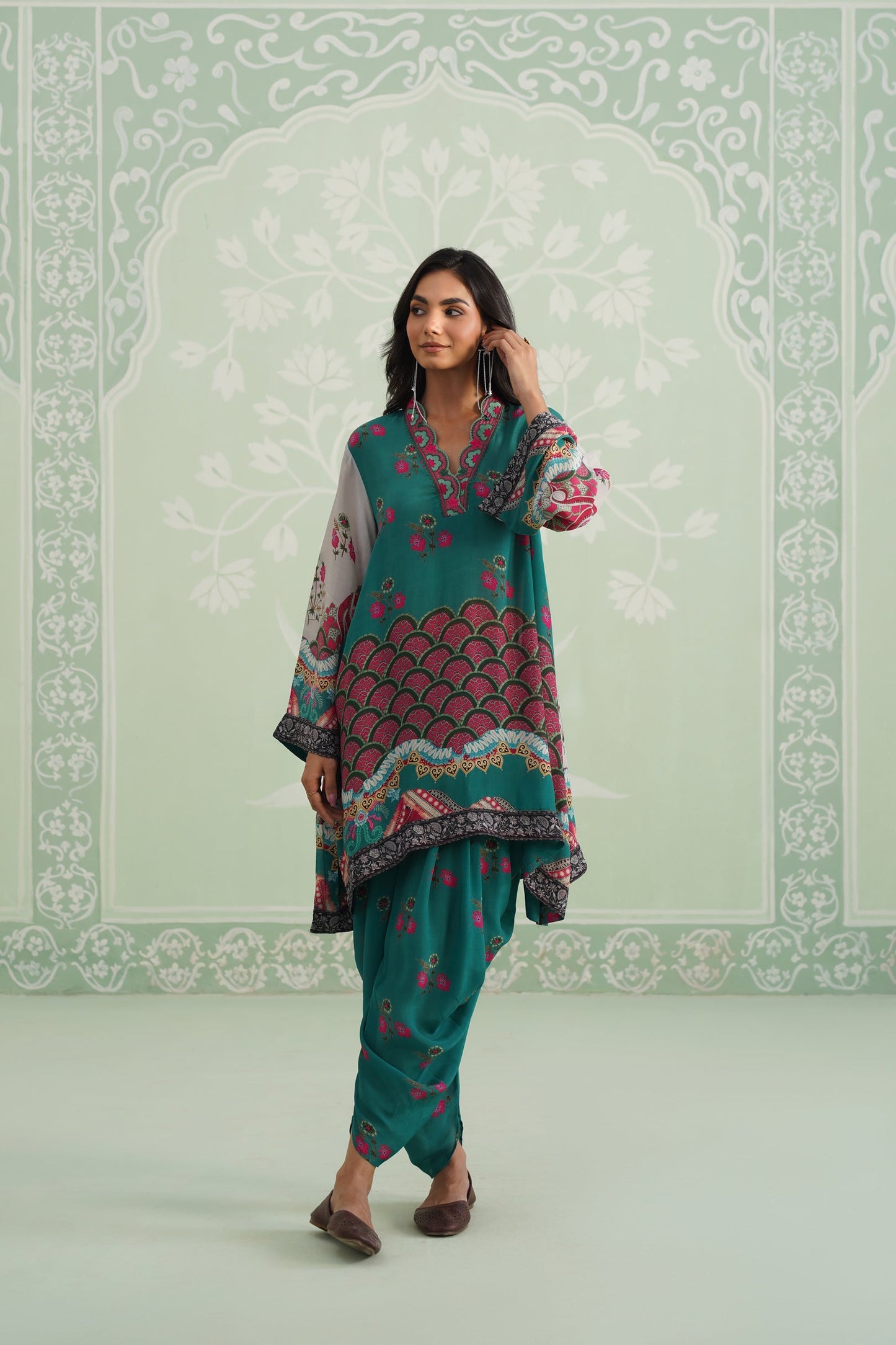 Meher Crepe Embroidered Matching Set - Neetika Chopra