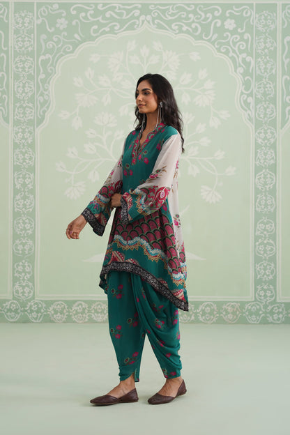 Meher Crepe Embroidered Matching Set - Neetika Chopra