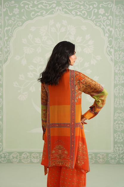 Awali Printed Crepe Matching Set - Neetika Chopra