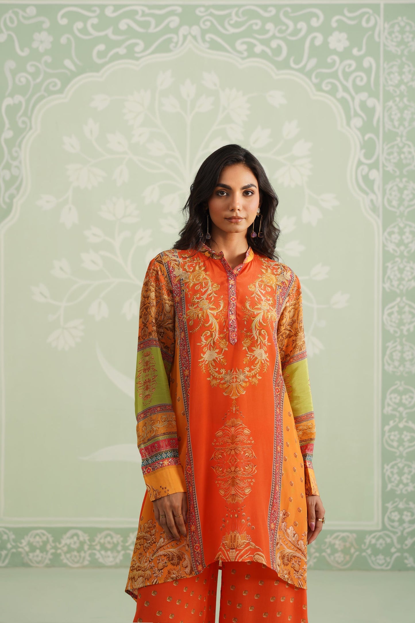 Awali Printed Crepe Matching Set - Neetika Chopra