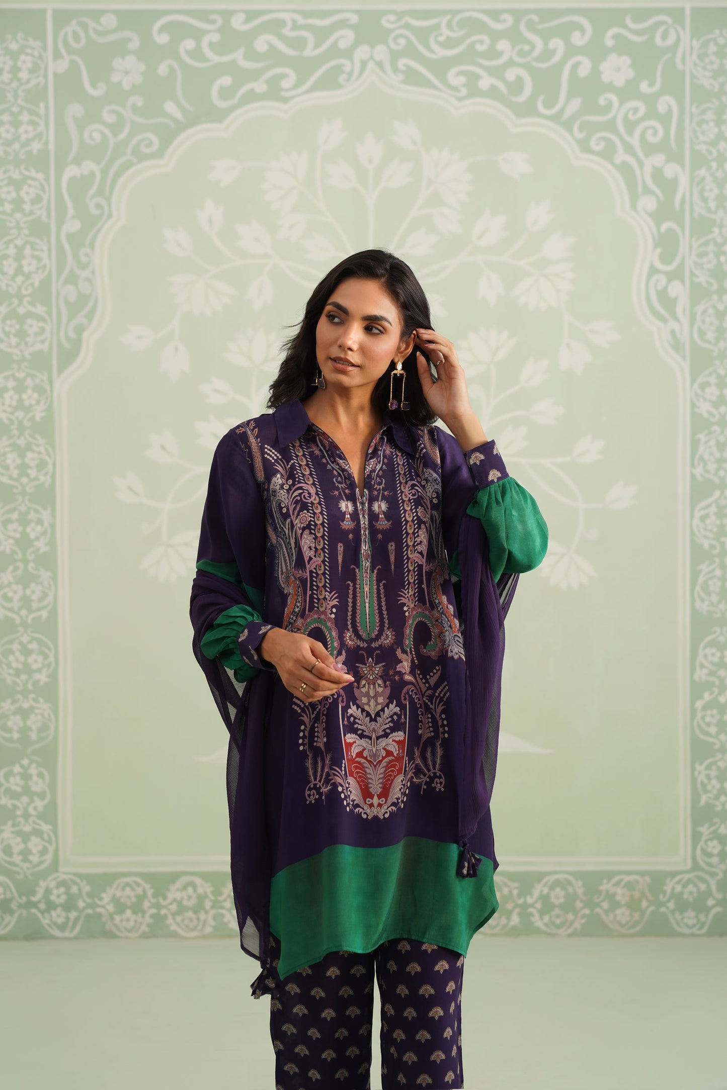 Saakshi Crepe Printed Matching Set - Neetika Chopra