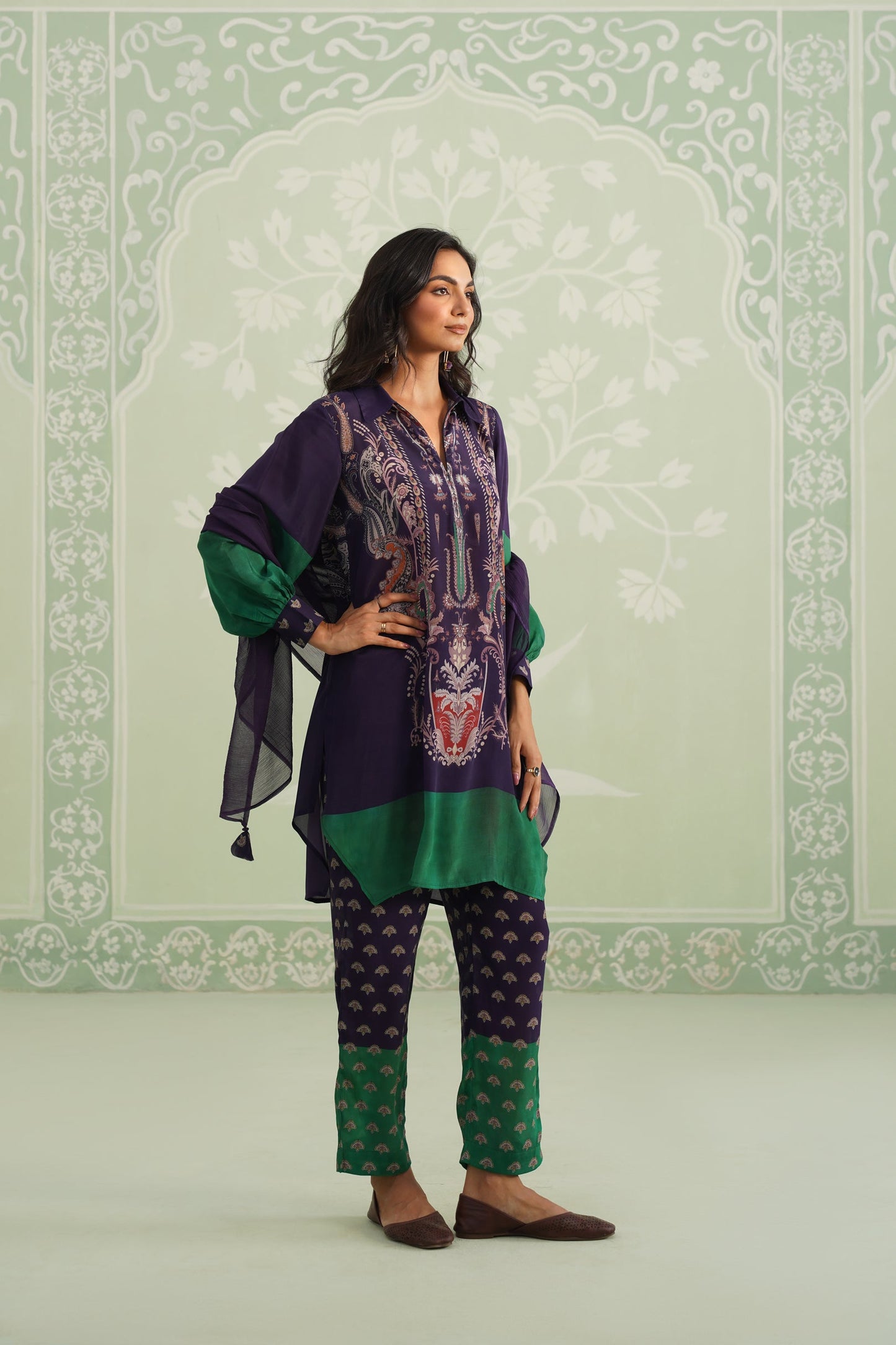 Saakshi Crepe Printed Matching Set - Neetika Chopra