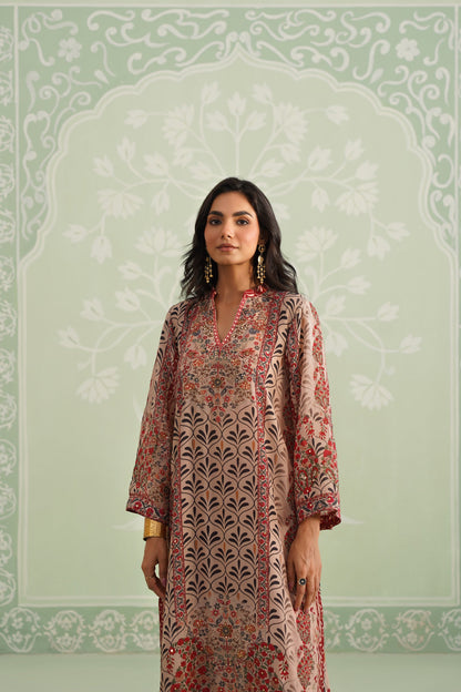 Taj Printed Crepe Matching Set - Neetika Chopra