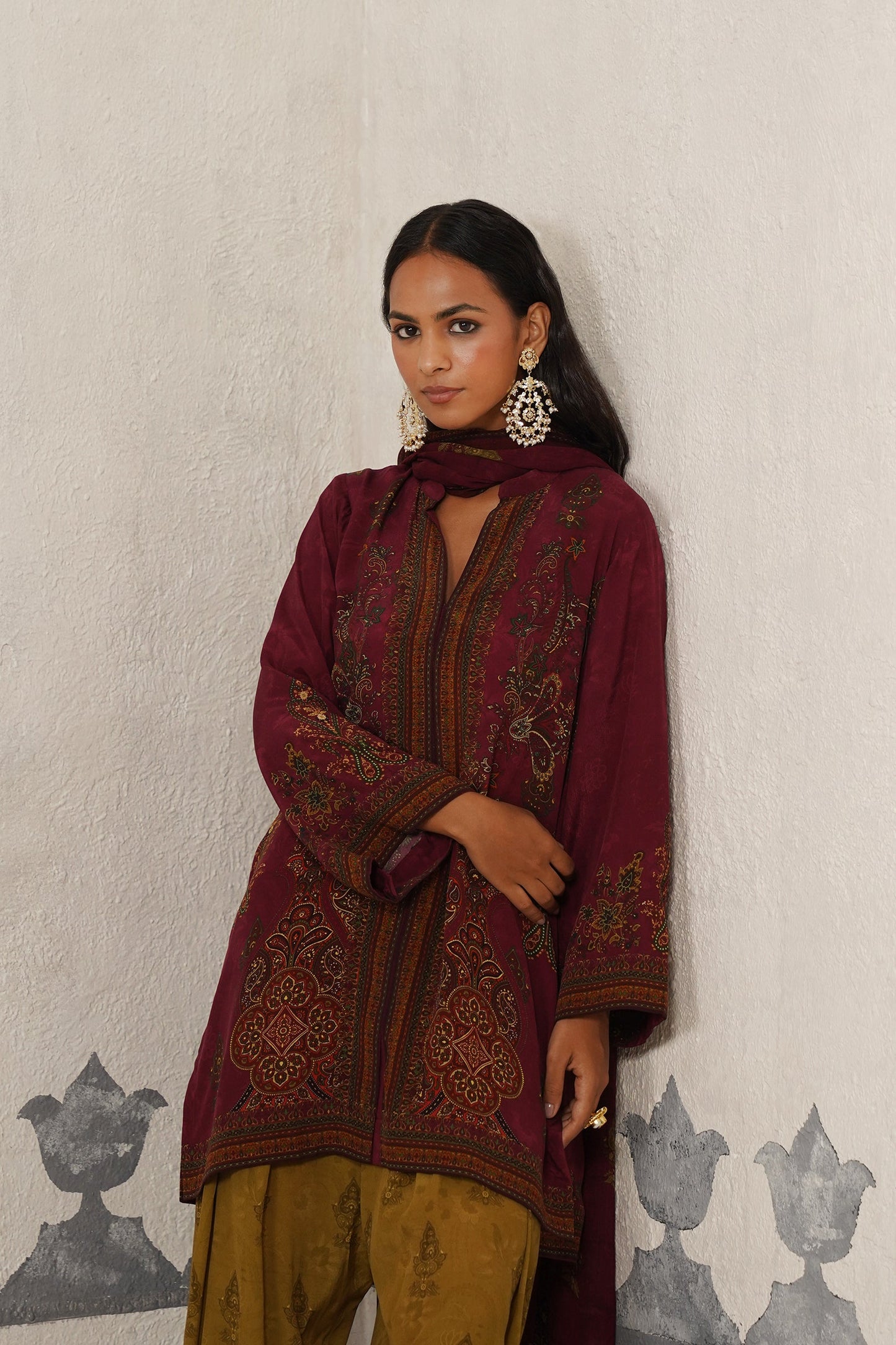 Kiti Crepe Printed Suit Set