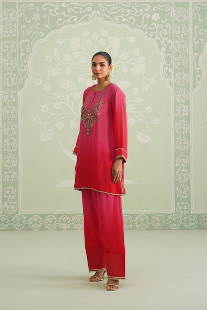 Baani Hand Embroidered Crepe Matching Set - Neetika Chopra
