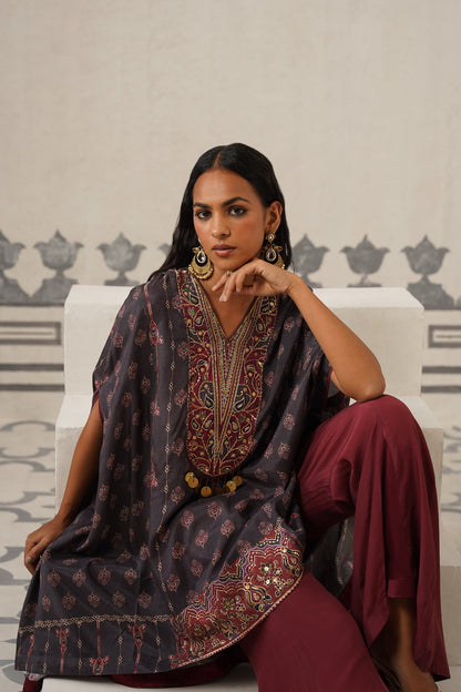 Sameera Muslin Printed Embroidered Matching Set