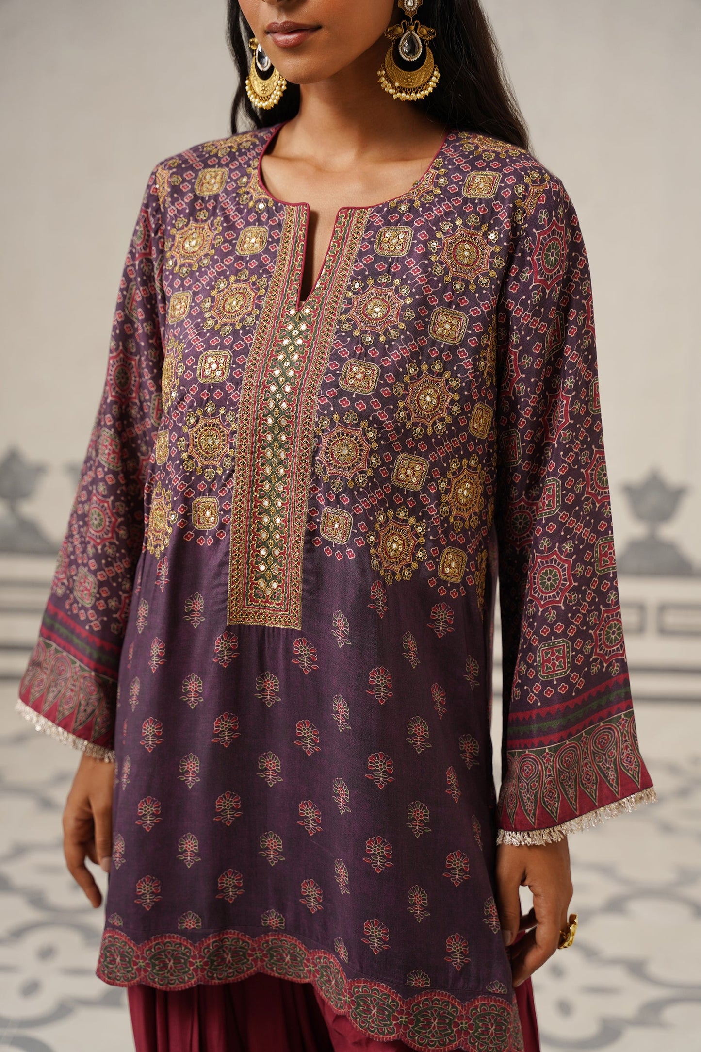 Rania Muslin Printed Embroidered Suit Set
