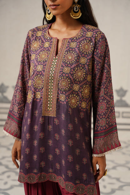 Rania Muslin Printed Embroidered Suit Set