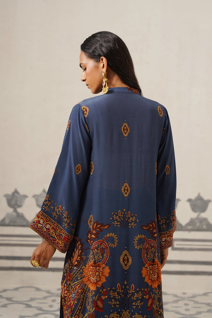 Veera Crepe Hand Embroidered Suit Set