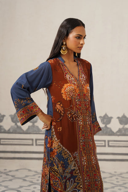 Veera Crepe Hand Embroidered Suit Set