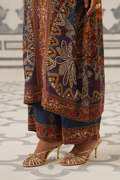 Veera Crepe Hand Embroidered Suit Set