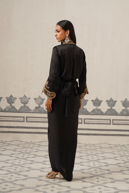 Elena Satin Embroidered Set