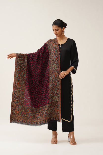 Fariza Kaani Woollen Shawl - Neetika Chopra