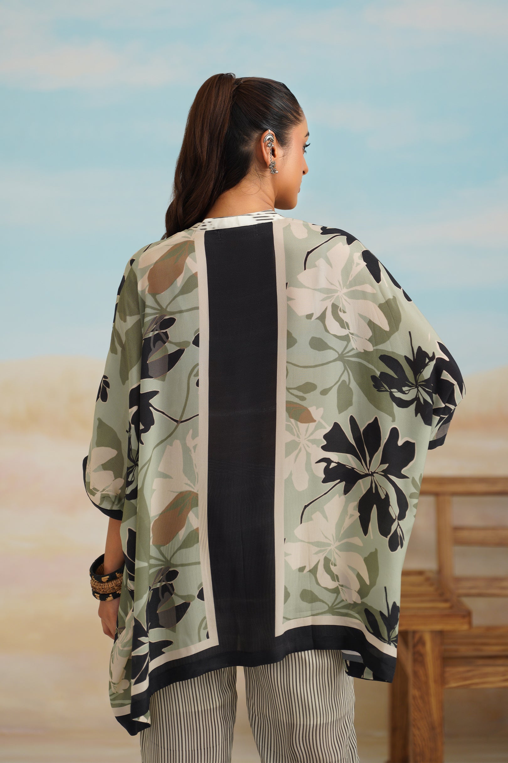 Garden Crepe Printed Top - Neetika Chopra