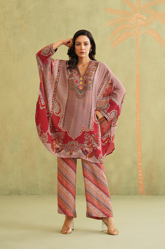 Aariz Embroidered Neck Matching Set - Neetika Chopra