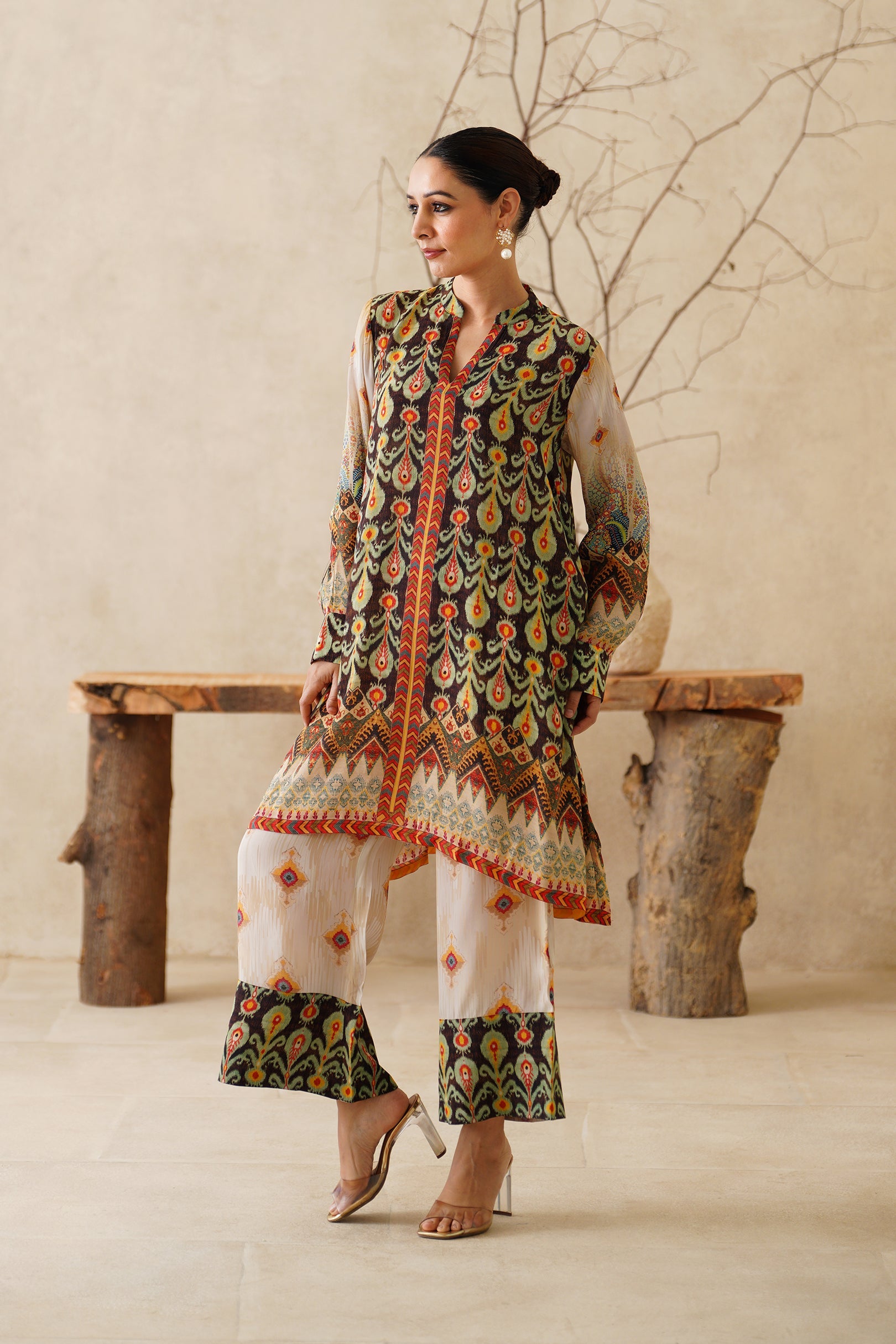 Azira Crepe Printed Matching Set - Neetika Chopra