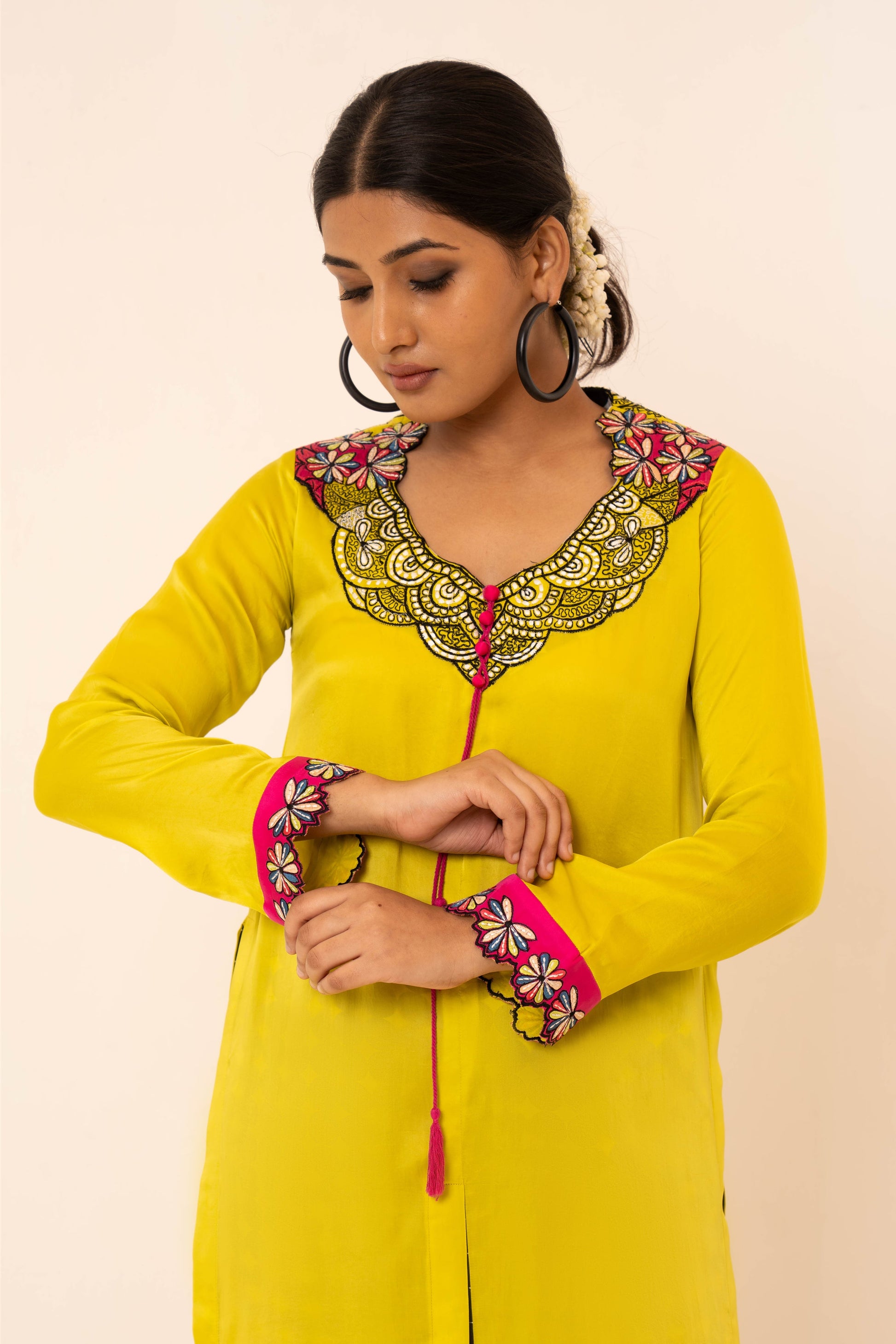 Blossom Satin Co-ord Set - Neetika Chopra