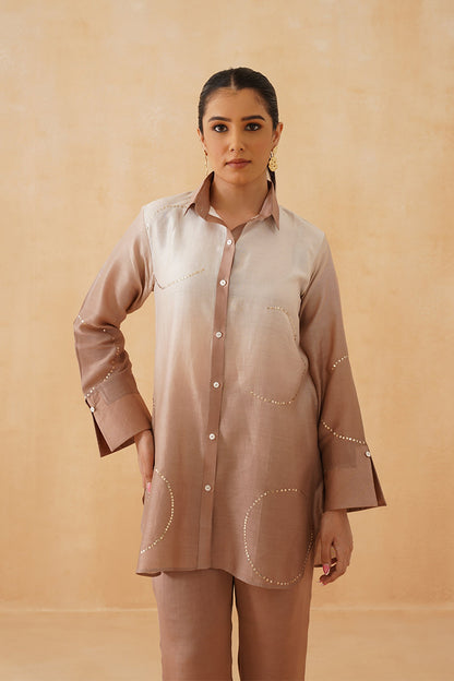 Chandni Satin Mukaish Matching Set - Neetika Chopra
