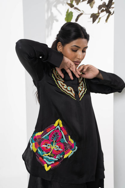 Chinar Satin Co-ord Set - Neetika Chopra