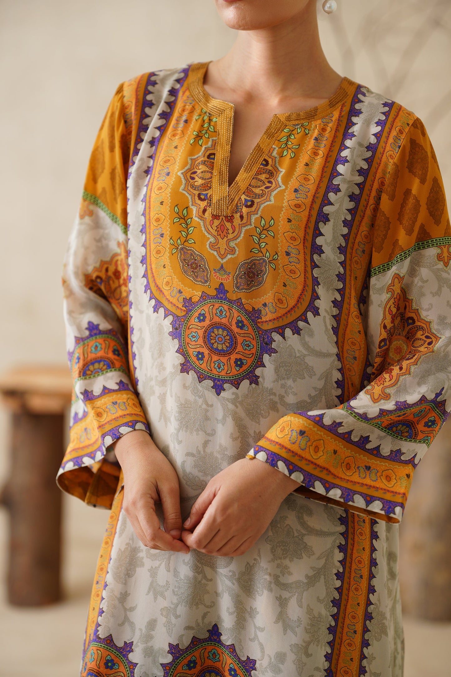 Lumeera Crepe Printed Matching Set - Neetika Chopra