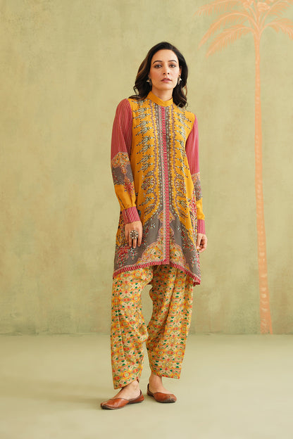 MISHRI PRINTED CREPE MATCHING SET - Neetika Chopra