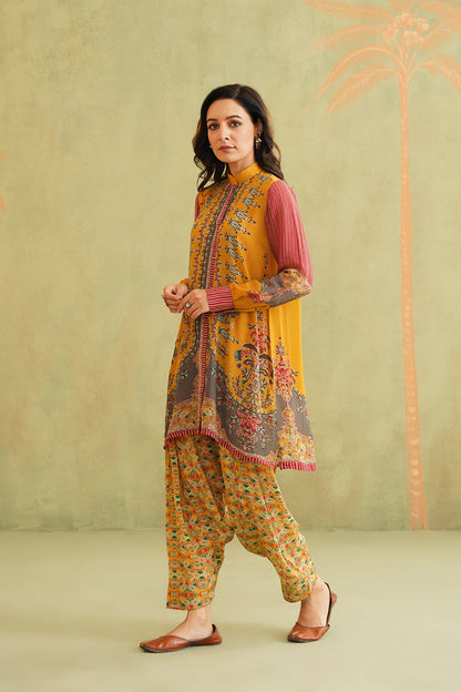 MISHRI PRINTED CREPE MATCHING SET - Neetika Chopra