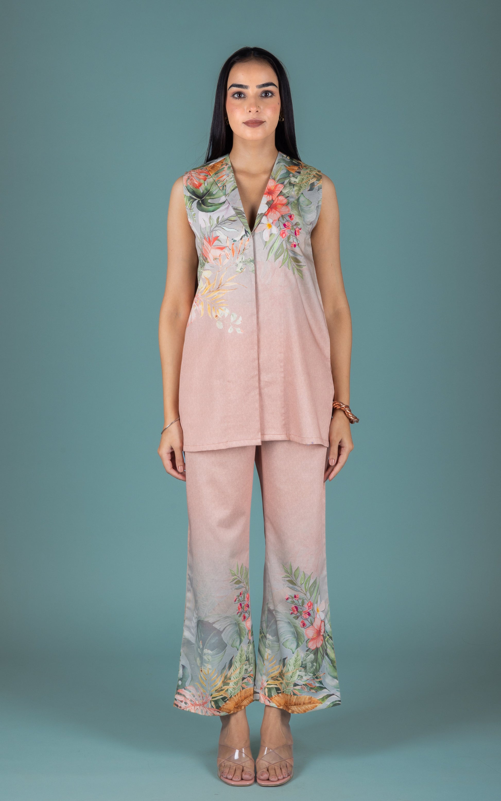 Naila Cotton Satin Co-ord Set - Neetika Chopra