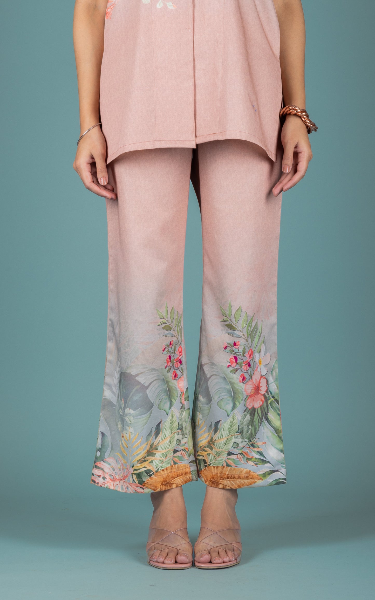 Naila Cotton Satin Co-ord Set - Neetika Chopra