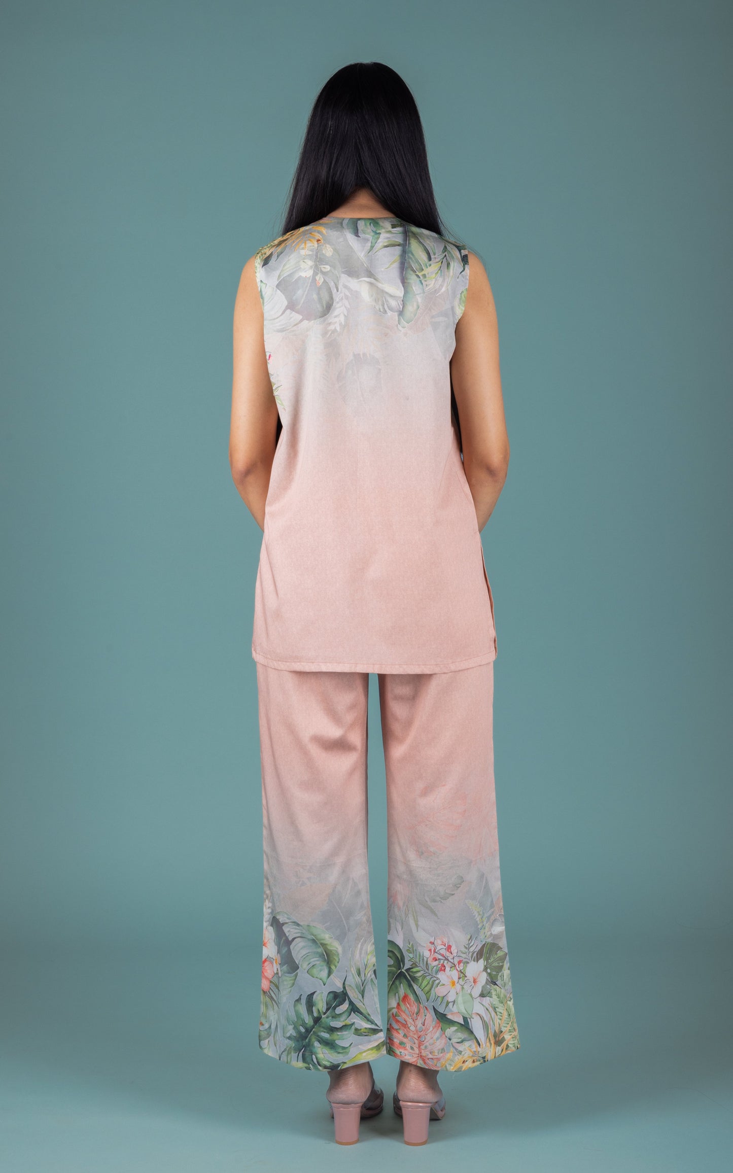 Naila Cotton Satin Co-ord Set - Neetika Chopra