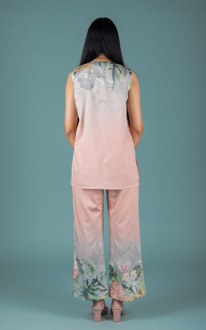 Naila Cotton Satin Co-ord Set - Neetika Chopra