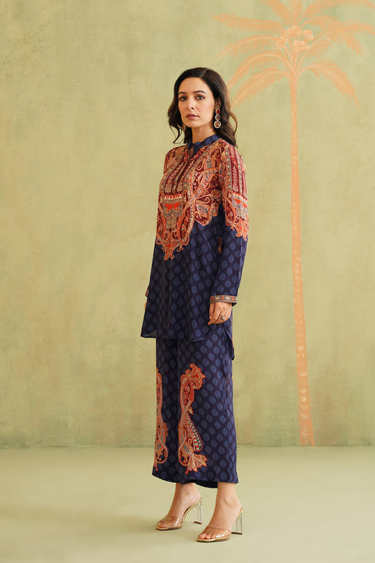 SANA HAND EMBROIDERED CREPE MATCHING SET - Neetika Chopra