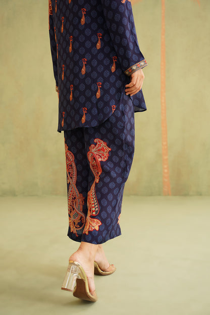 SANA HAND EMBROIDERED CREPE MATCHING SET - Neetika Chopra