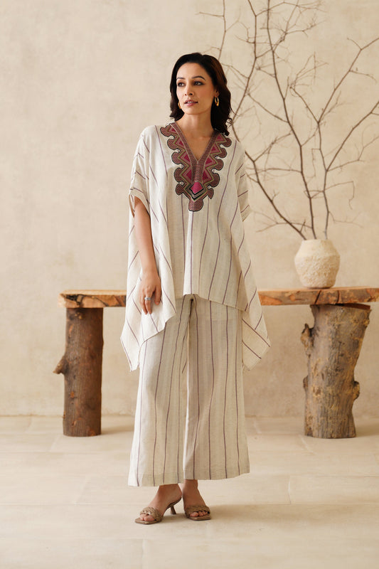 Suhana Cotton Dobby Embroidered Matching Set - Neetika Chopra