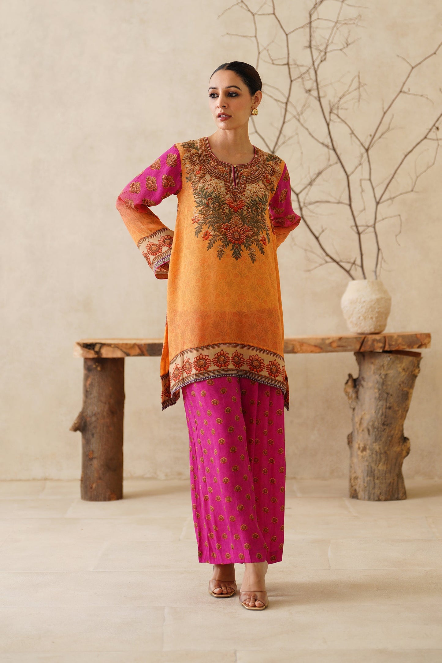 Velina Crepe Printed Matching Set - Neetika Chopra