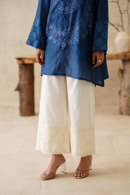 Zaroon Pure Chanderi Embroidered Matching Set - Neetika Chopra