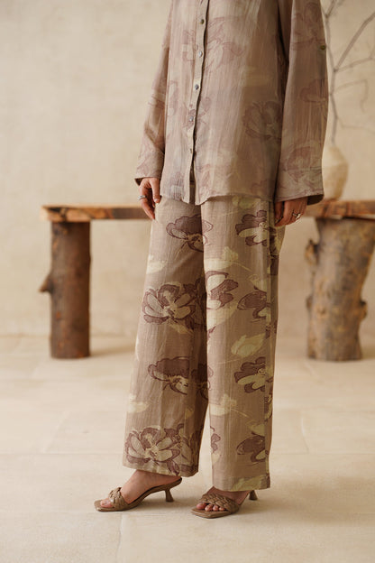 Zehen Mul Chanderi Printed Matching Set - Neetika Chopra