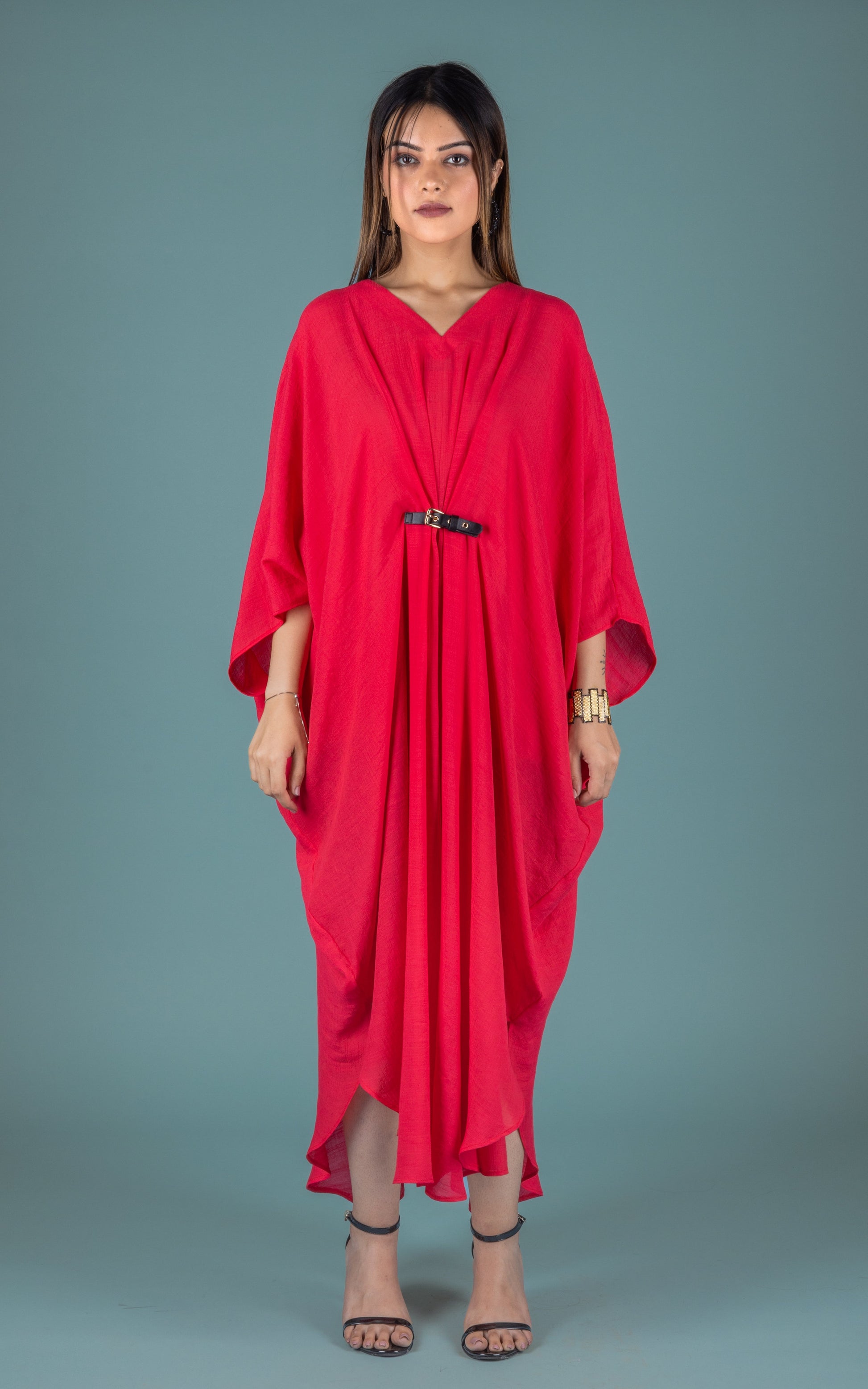 Hot Coral Dress - Neetika Chopra