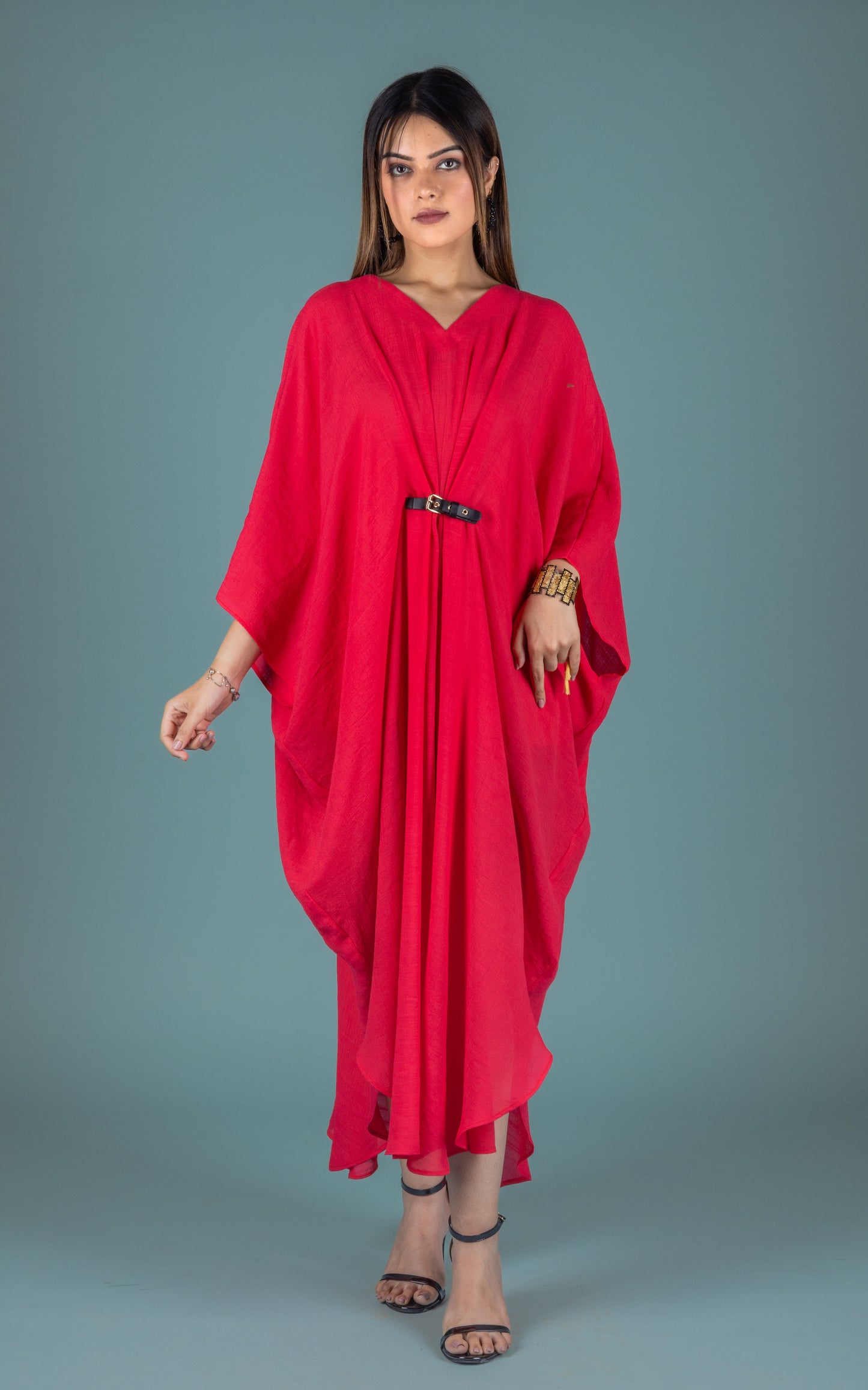 Hot Coral Dress - Neetika Chopra