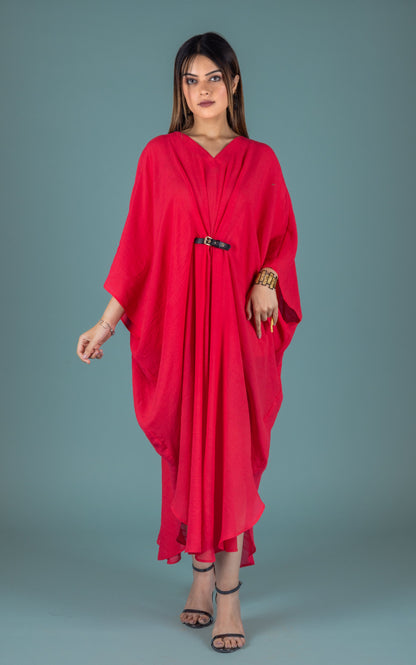 Hot Coral Dress - Neetika Chopra