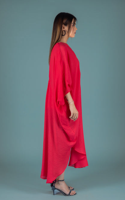 Hot Coral Dress - Neetika Chopra
