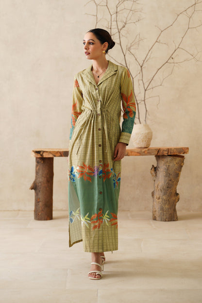 Parizad Cotton Flex Printed Dress - Neetika Chopra