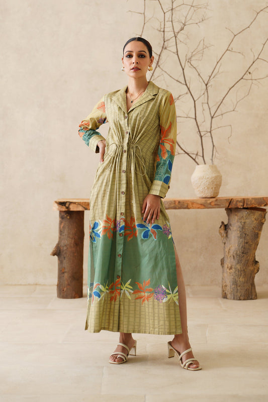 Parizad Cotton Flex Printed Dress - Neetika Chopra