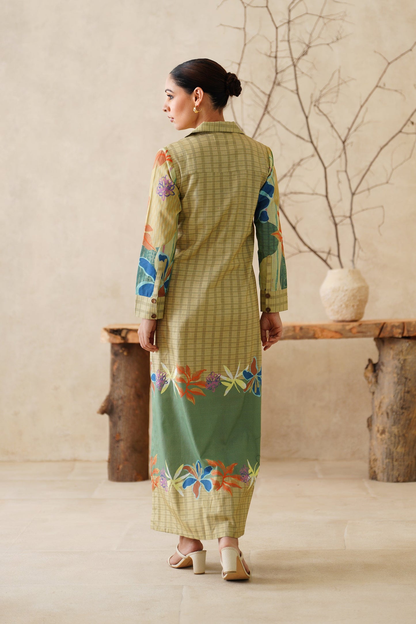 Parizad Cotton Flex Printed Dress - Neetika Chopra