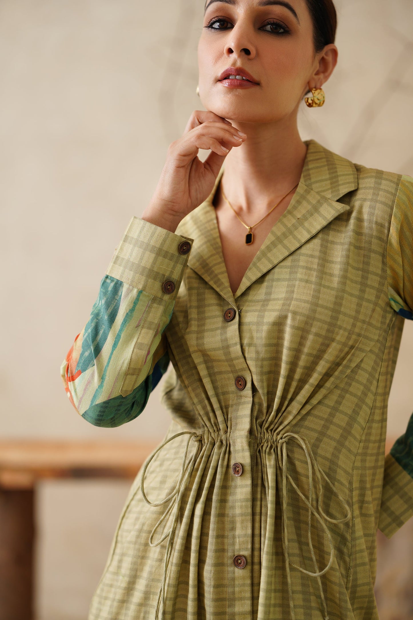 Parizad Cotton Flex Printed Dress - Neetika Chopra