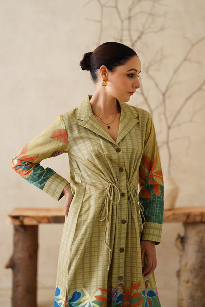 Parizad Cotton Flex Printed Dress - Neetika Chopra
