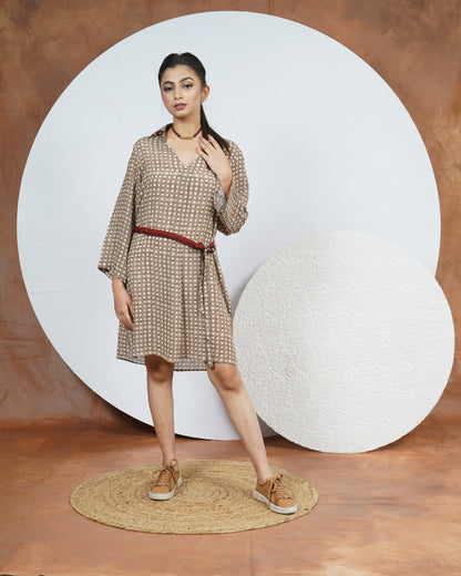 Wicker Crepe Dress - Neetika Chopra
