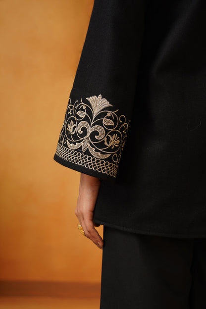Madhika Tweed Embroidered Only Jacket - Neetika Chopra