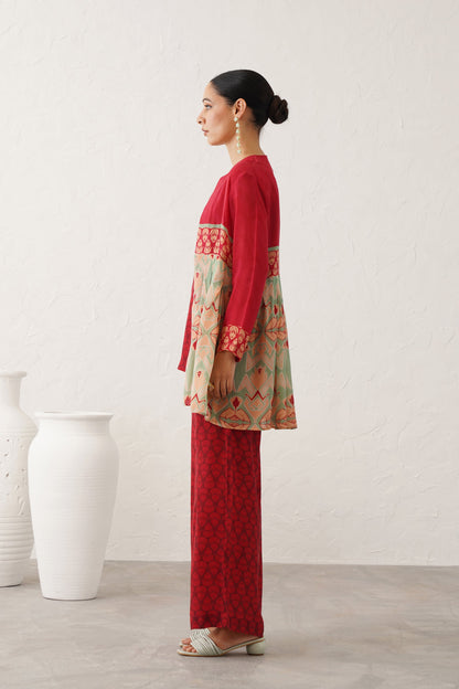 Fariza Printed Crepe Matching Set - Neetika Chopra